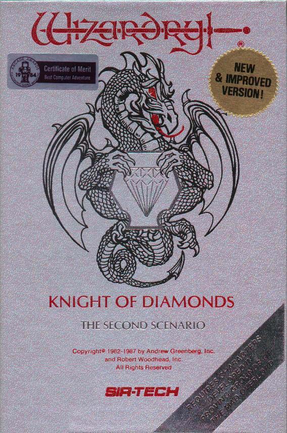 Wizardry II: The Knight of Diamonds - predn CD obal