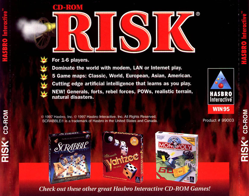 Risk: The Game of Global Domination - zadn CD obal