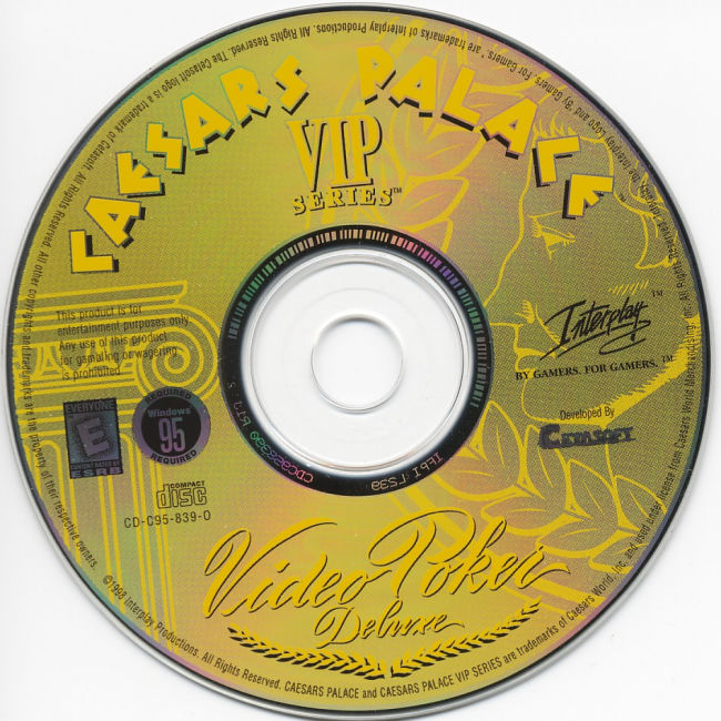 Caesars Palace: Vip Video Poker Deluxe - CD obal