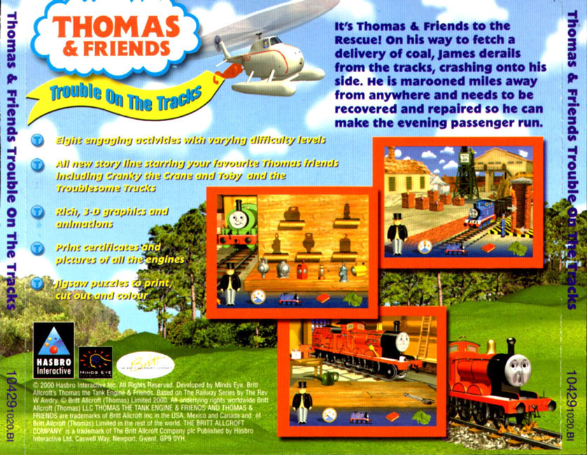 Thomas & Friends: Trouble on the Tracks - zadn CD obal