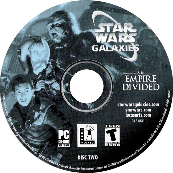 Star Wars Galaxies: An Empire Divided - CD obal 2