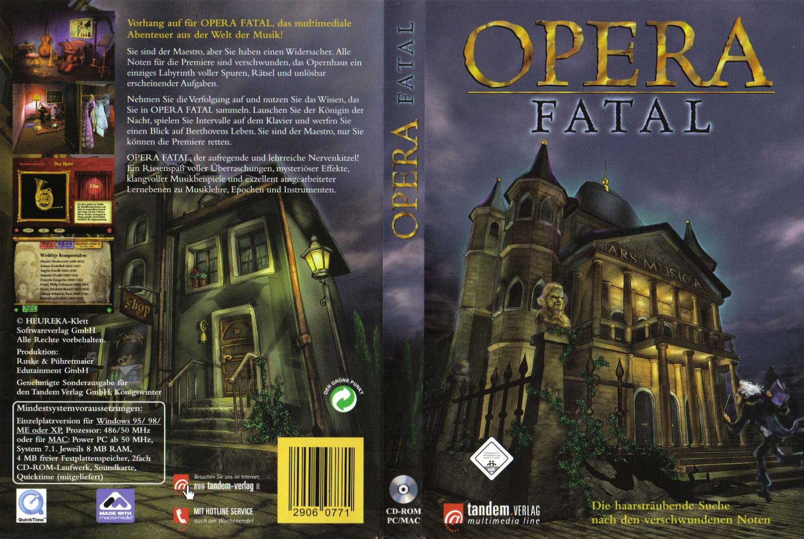 Opera Fatal - DVD obal