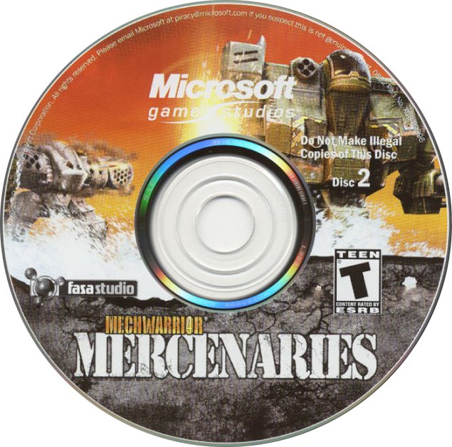 MechWarrior 4: Mercenaries - CD obal 2