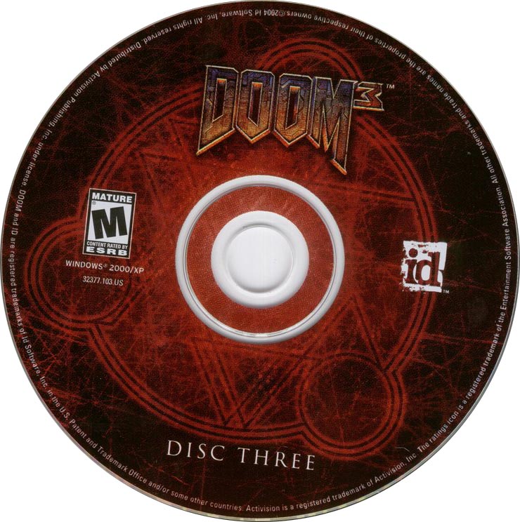 Doom 3 - CD obal 3