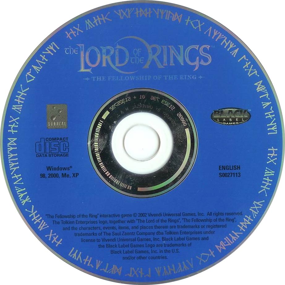 Lord of the Rings: The Fellowship of the Ring - CD obal