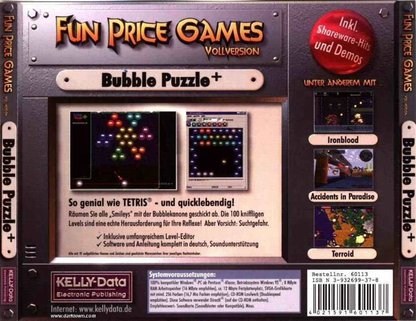 Bubble Puzzle - zadn CD obal