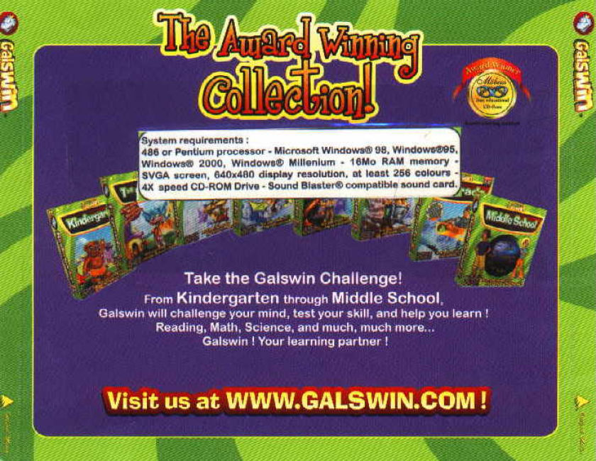 Galswin: 1st Grade - zadn CD obal