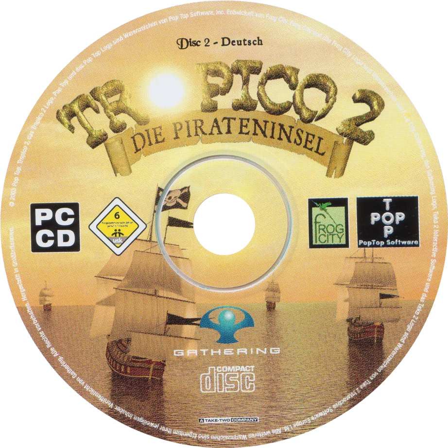 Tropico 2: Pirate Cove - CD obal 2