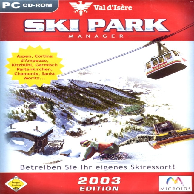 Ski Park Manager 2003 Edition - predn CD obal