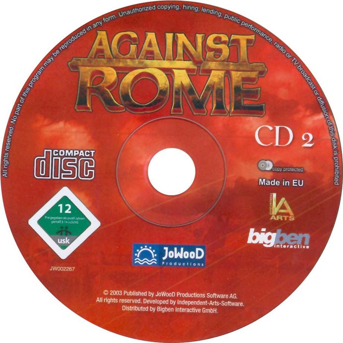 Against Rome - CD obal 2