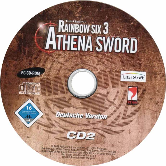 Rainbow Six 3: Athena Sword - CD obal 2