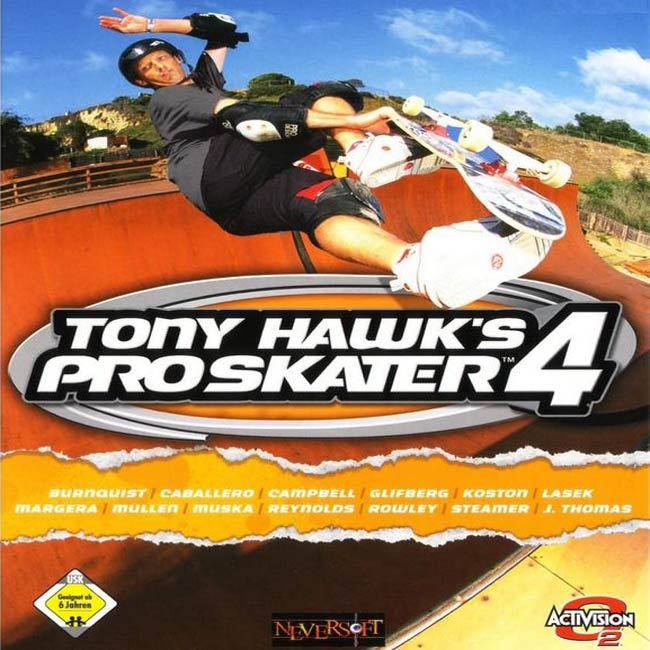 Tony Hawk's Pro Skater 4 - predn CD obal