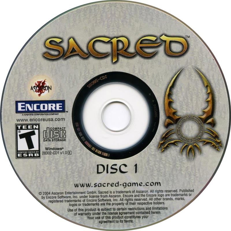 Sacred - CD obal 3