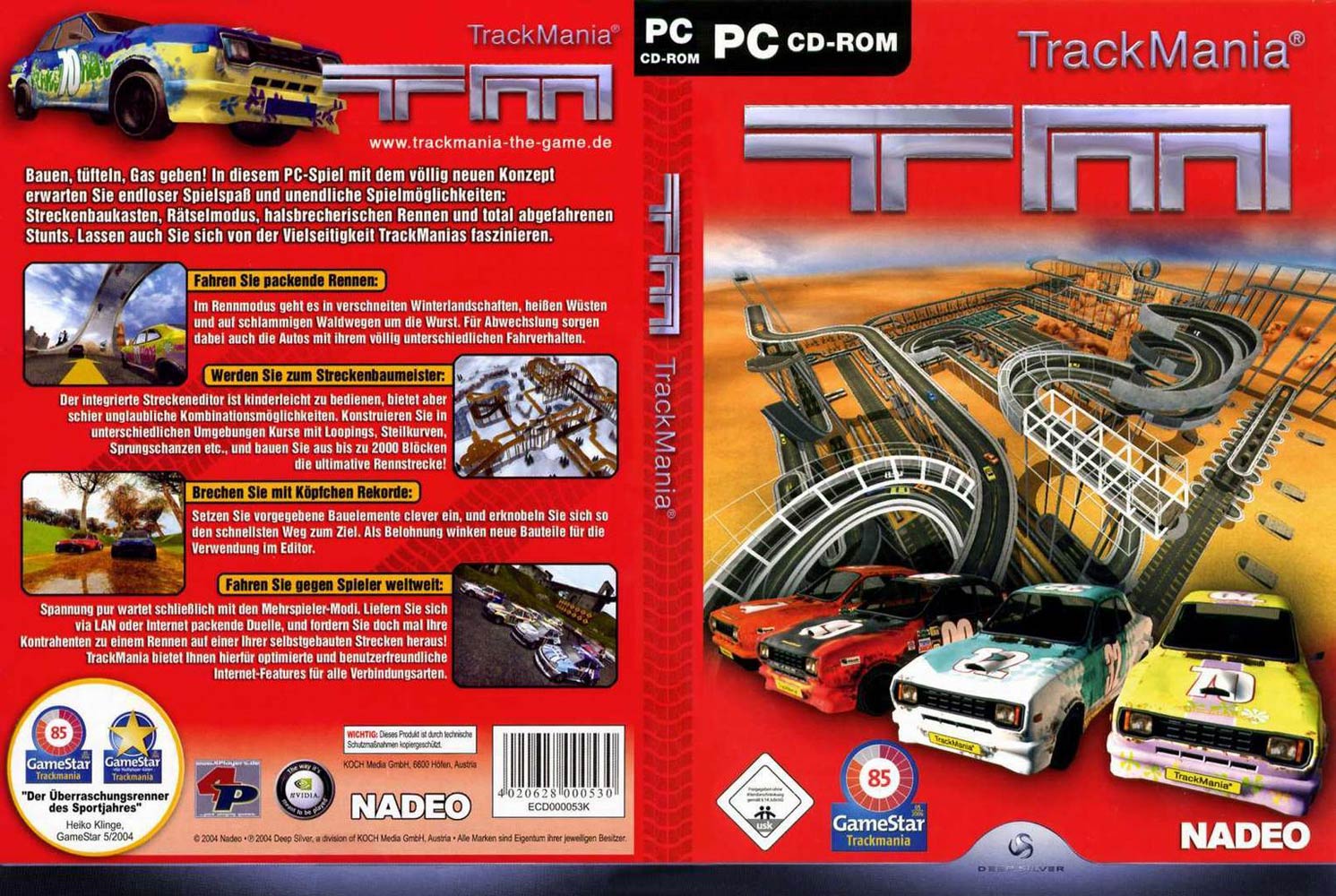TrackMania - DVD obal
