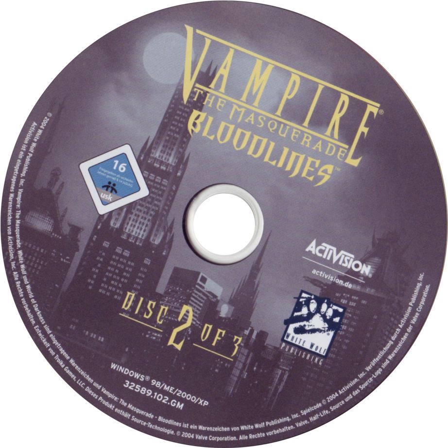 Vampire: The Masquerade - Bloodlines - CD obal 2