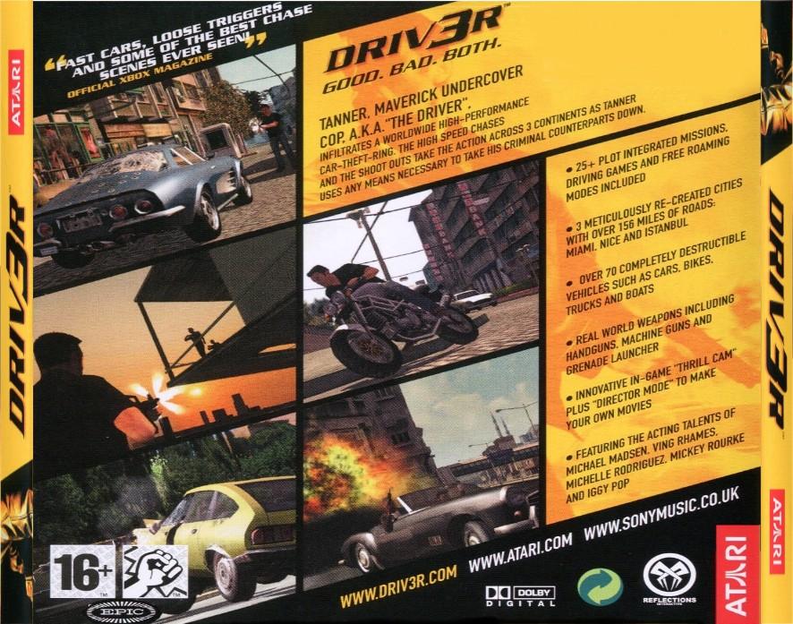 Driver 3 - zadn CD obal 2