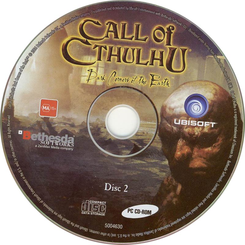 Call of Cthulhu: Dark Corners of the Earth - CD obal 2