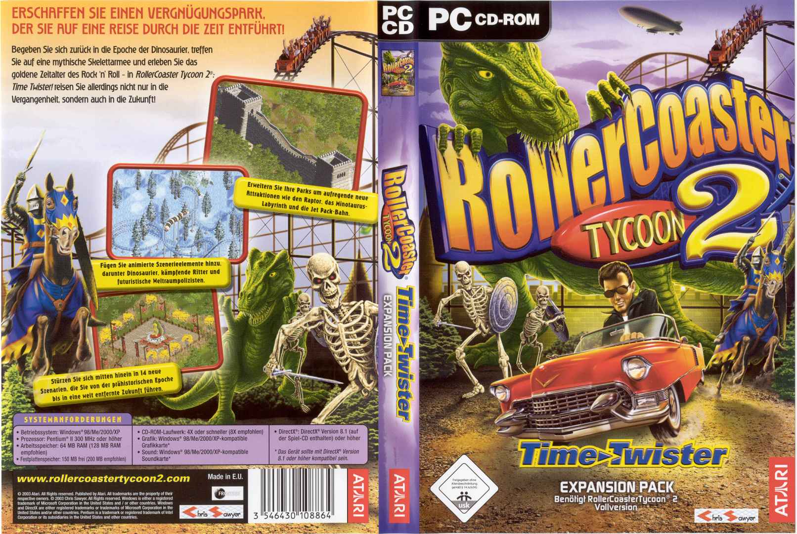 RollerCoaster Tycoon 2: Time Twister - DVD obal