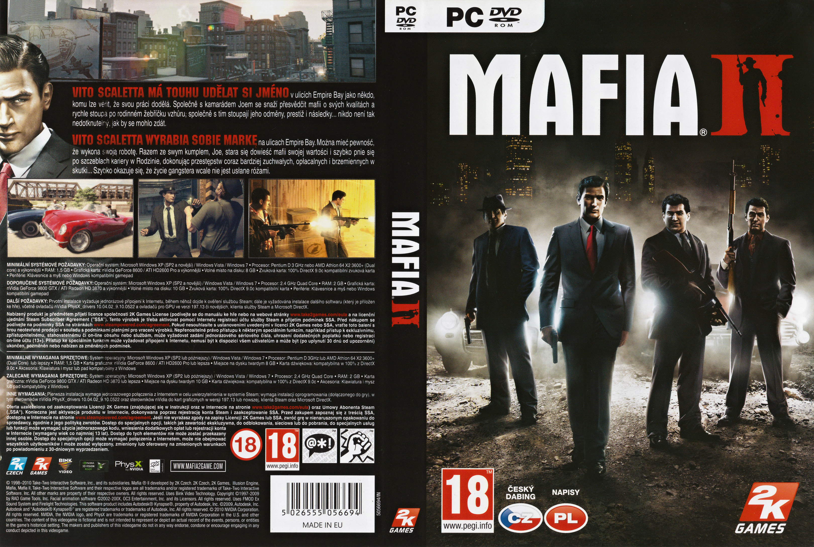 Mafia 2 - DVD obal