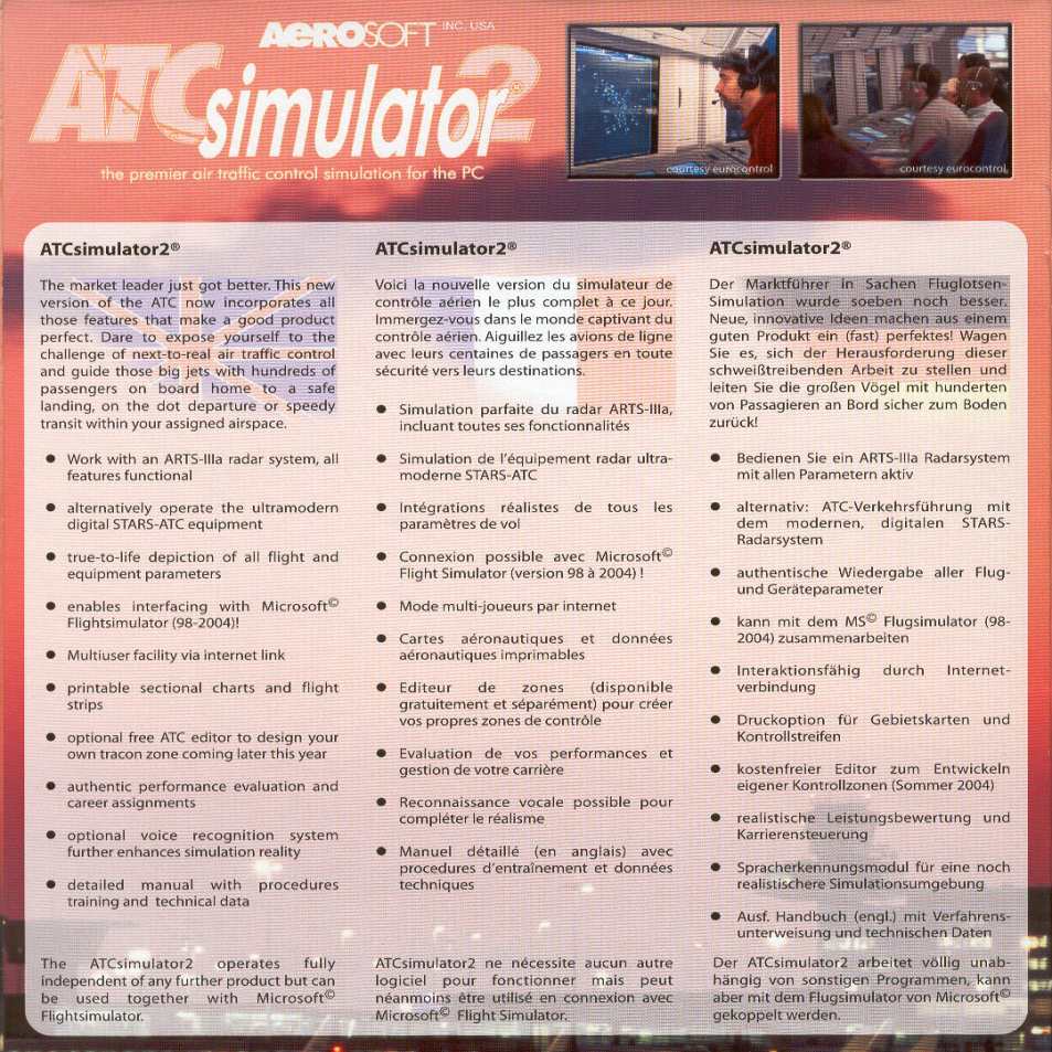 ATC Simulator 2 - predn vntorn CD obal
