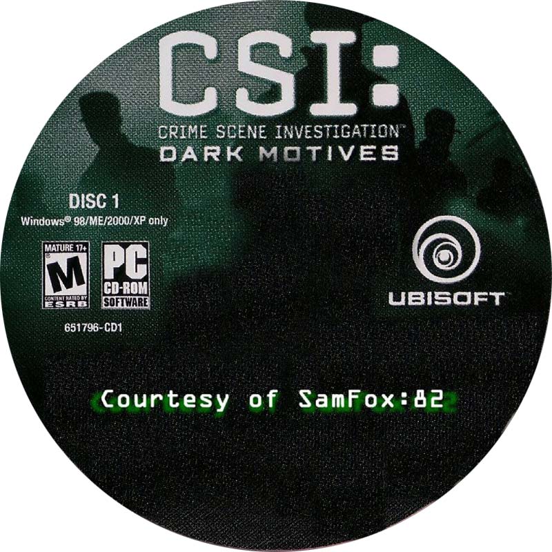 CSI: Dark Motives - CD obal 4