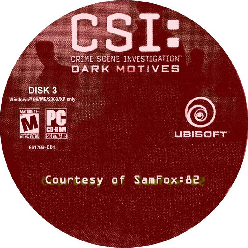 CSI: Dark Motives - CD obal 6