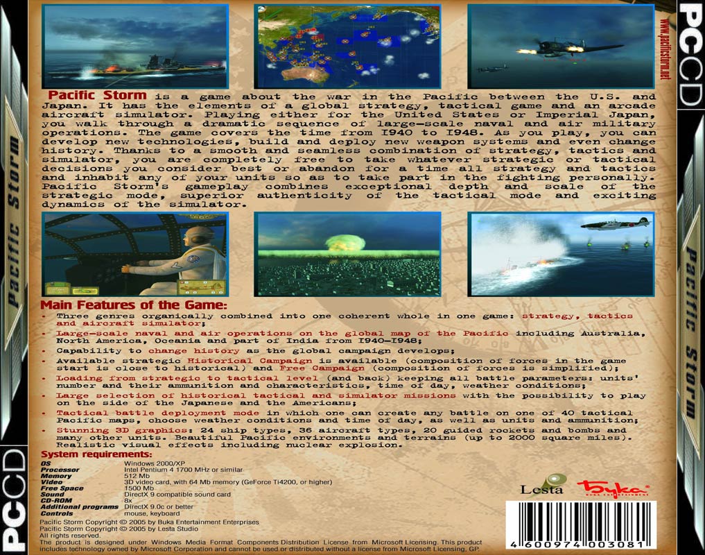 Pacific Storm - zadn CD obal