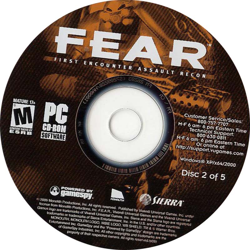F.E.A.R. - CD obal 4