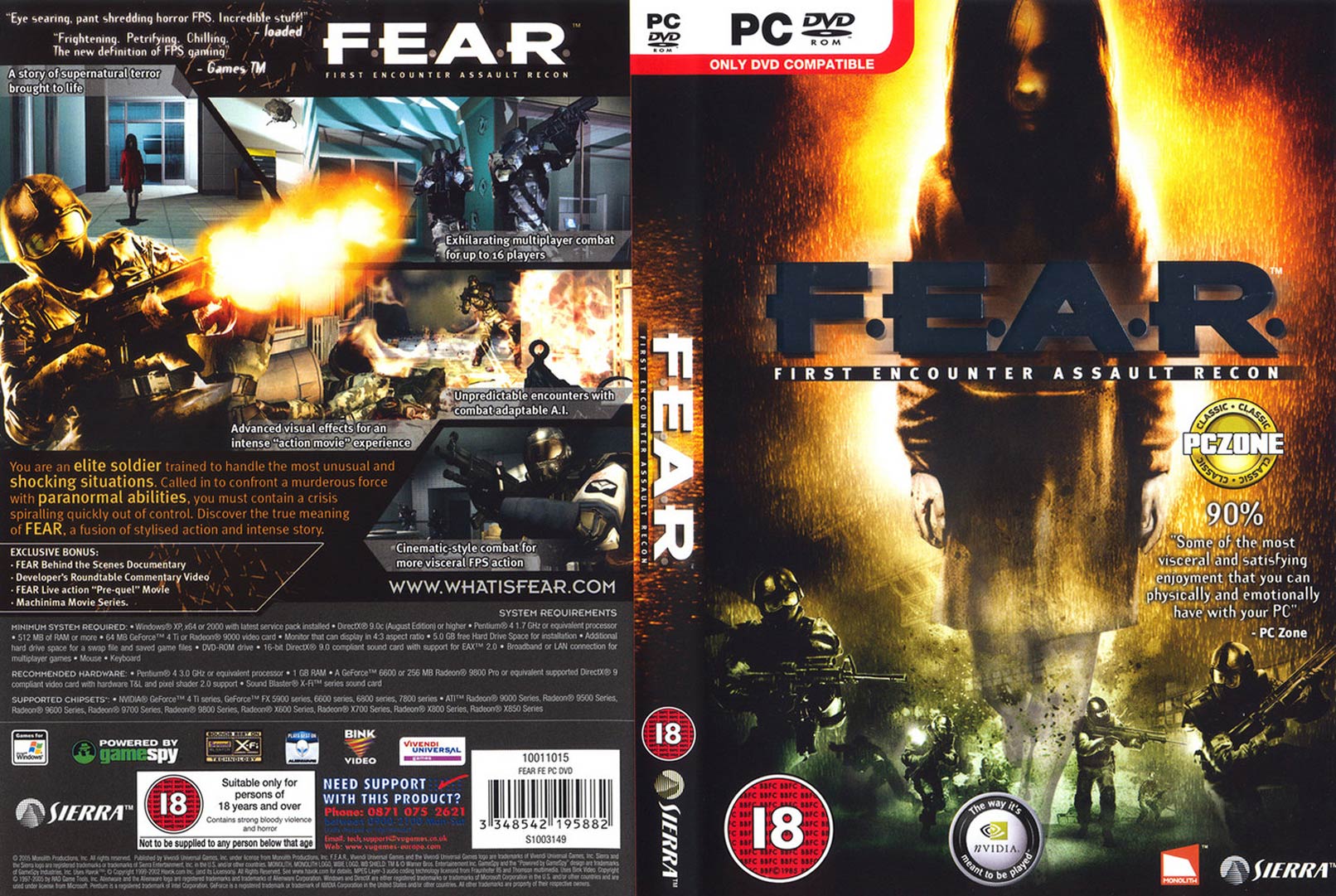 F.E.A.R. - DVD obal