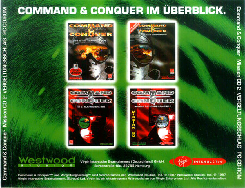 Command & Conquer Mission CD 2 - zadn CD obal