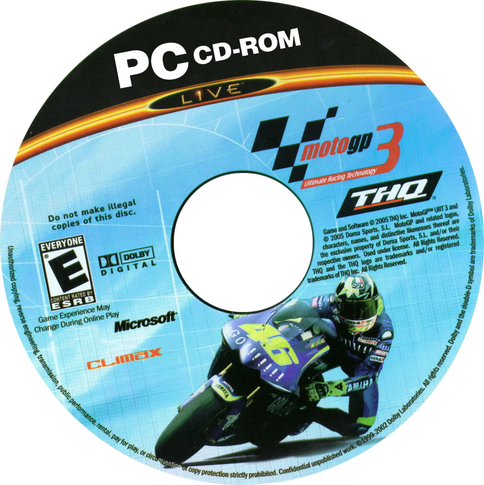 Moto GP - Ultimate Racing Technology 3 - CD obal