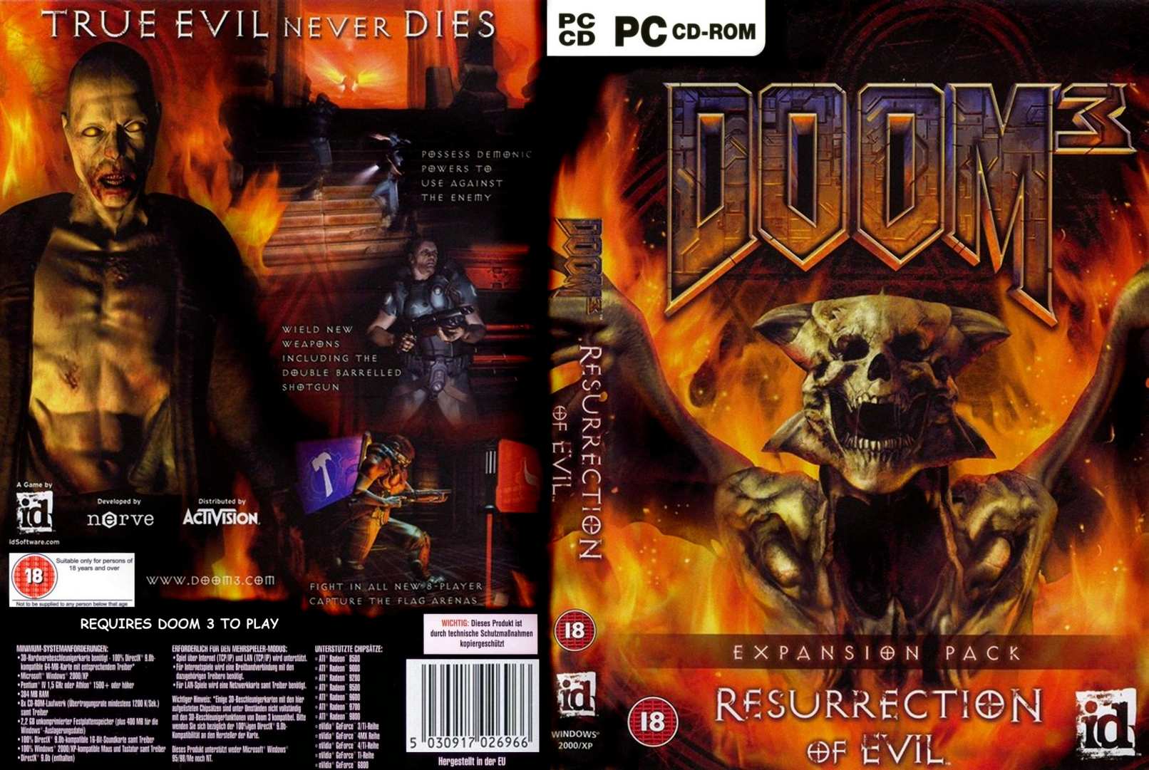 Doom 3: Resurrection of Evil - DVD obal