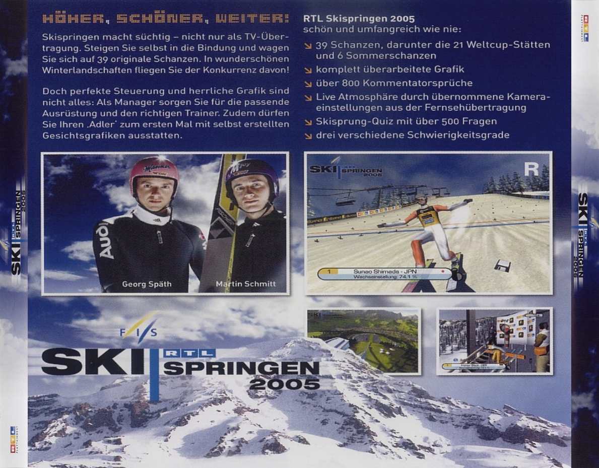 RTL Ski Springen 2005 - zadn CD obal