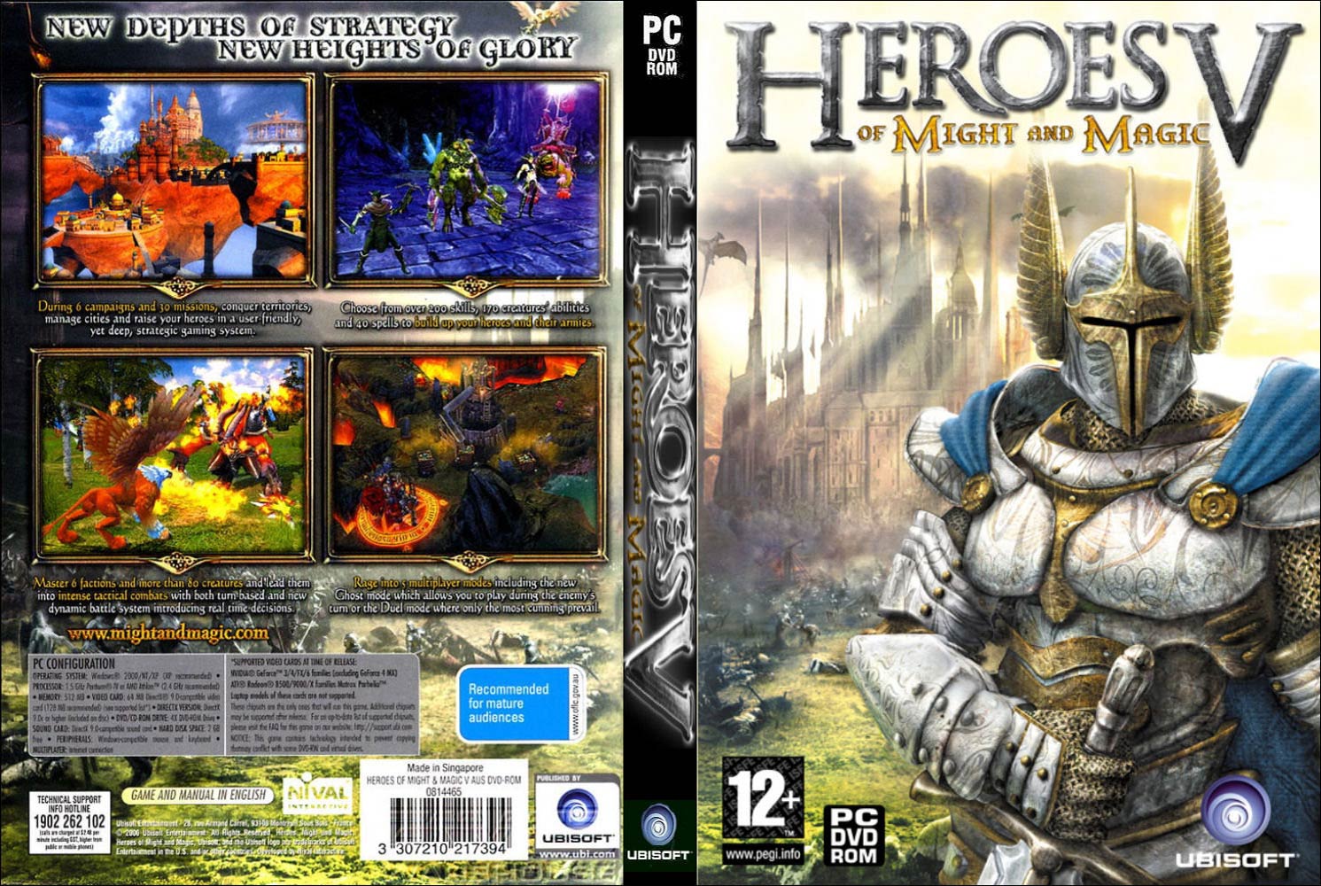 Heroes of Might & Magic 5 - DVD obal 2