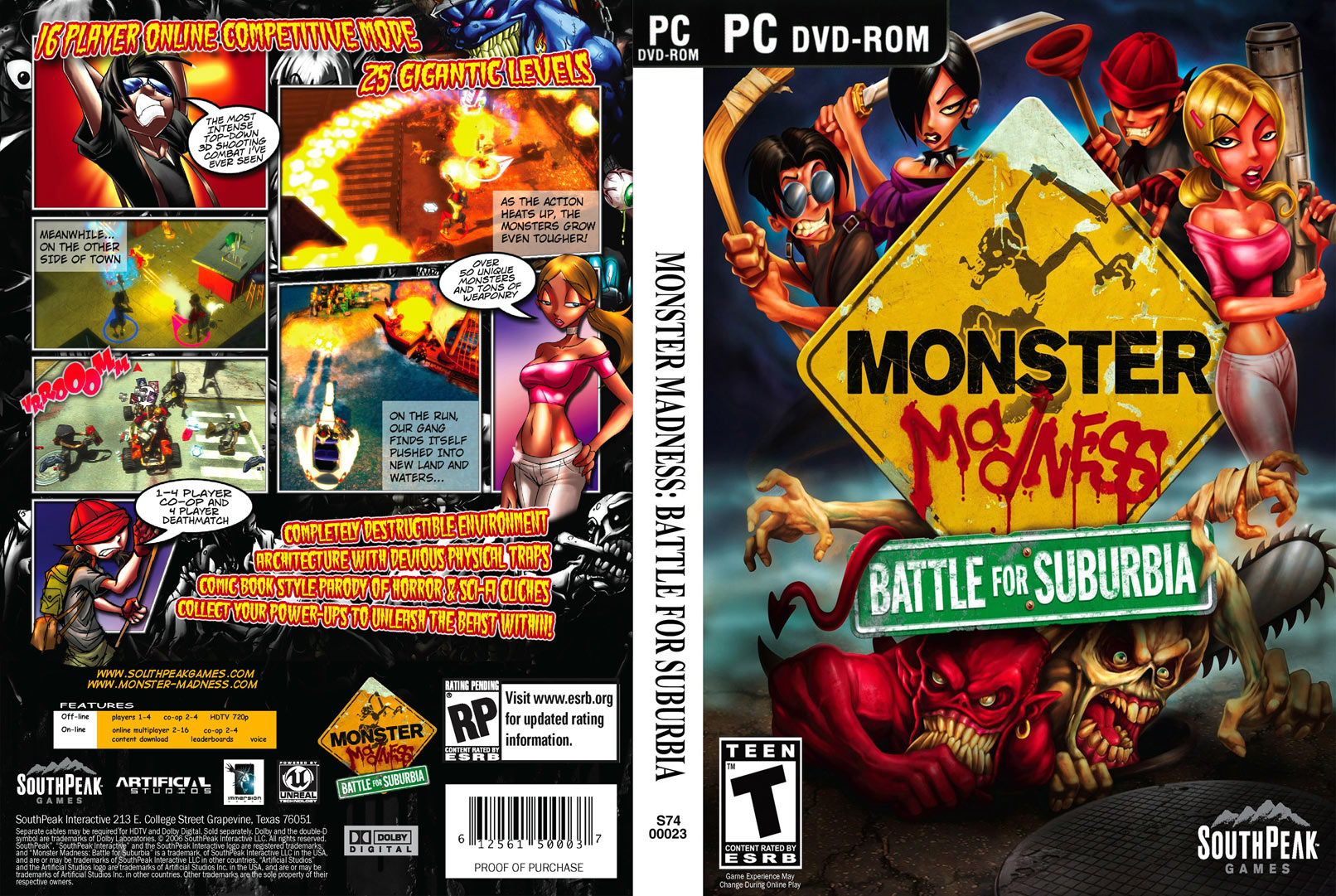 Monster Madness: Battle For Suburbia - DVD obal