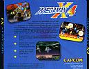 MegaMan X4 - zadn CD obal