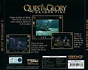 Quest for Glory 5: Dragon Fire - zadn CD obal