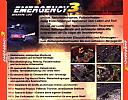 Emergency 3: Mission Life - zadn CD obal