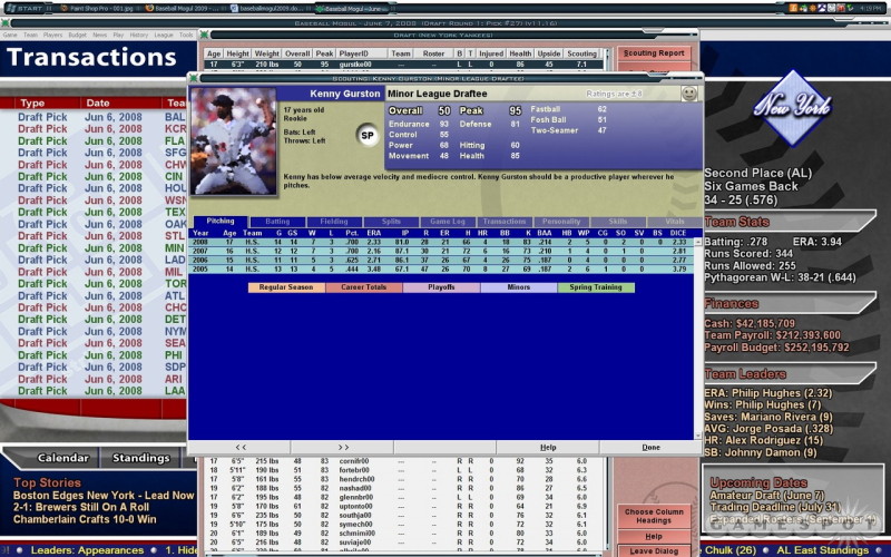 Baseball Mogul 2009 - screenshot 10