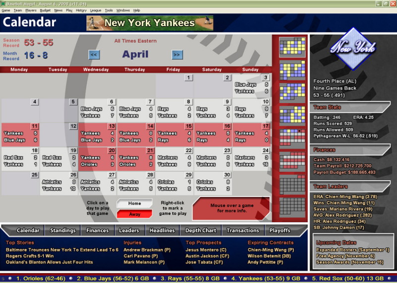 Baseball Mogul 2009 - screenshot 5