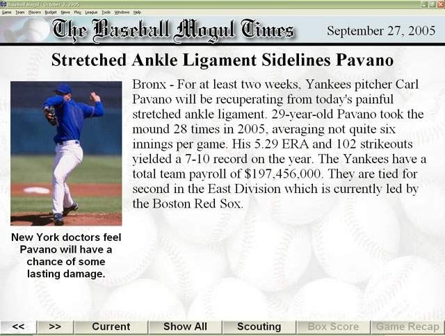 Baseball Mogul 2006 - screenshot 9