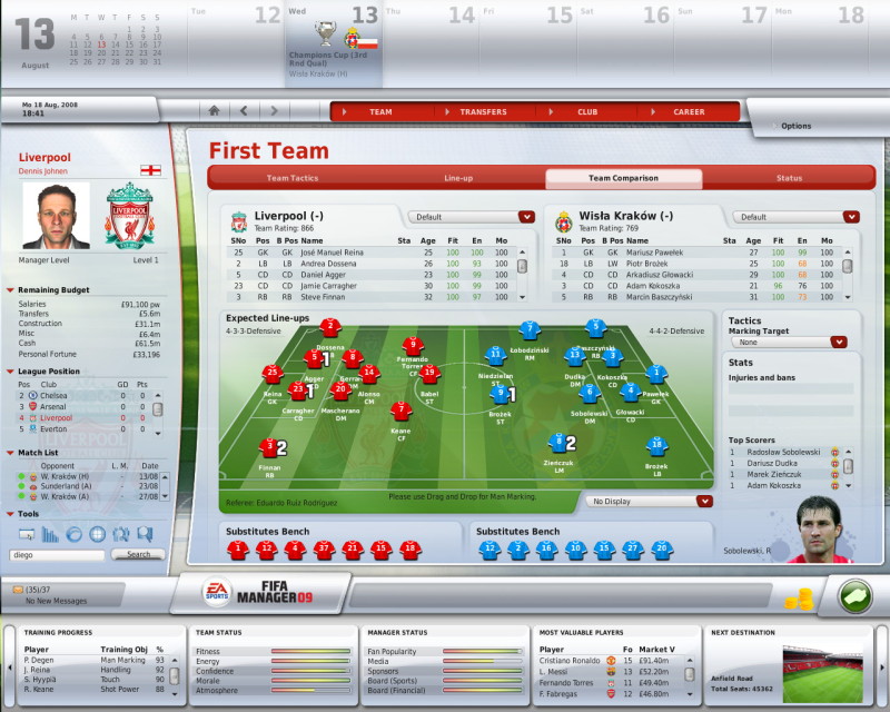 FIFA Manager 09 - screenshot 9