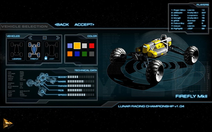 Lunar Racing Championship - screenshot 1