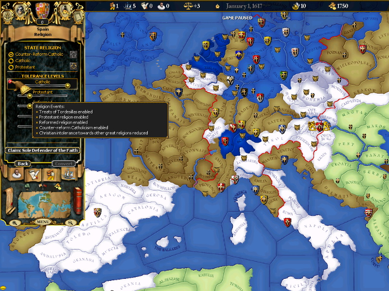 For The Glory: A Europa Universalis Game - screenshot 2