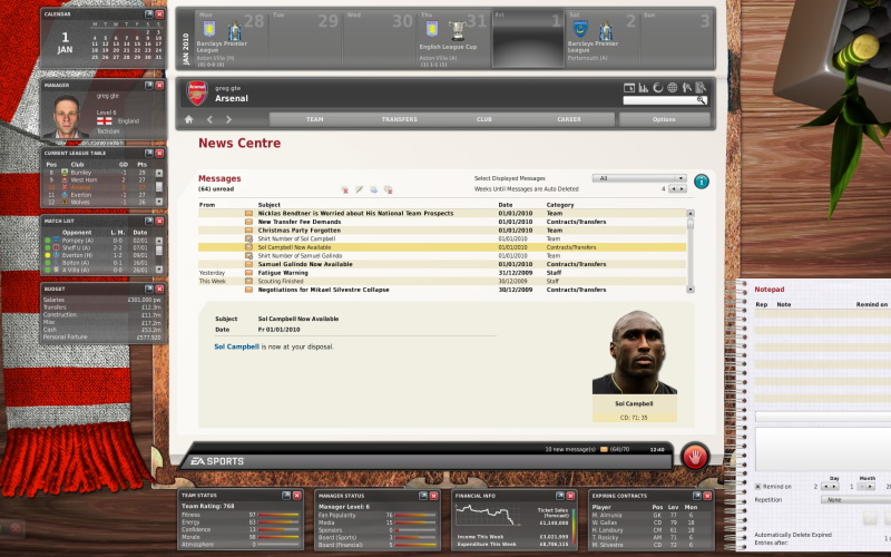 FIFA Manager 10 - screenshot 11