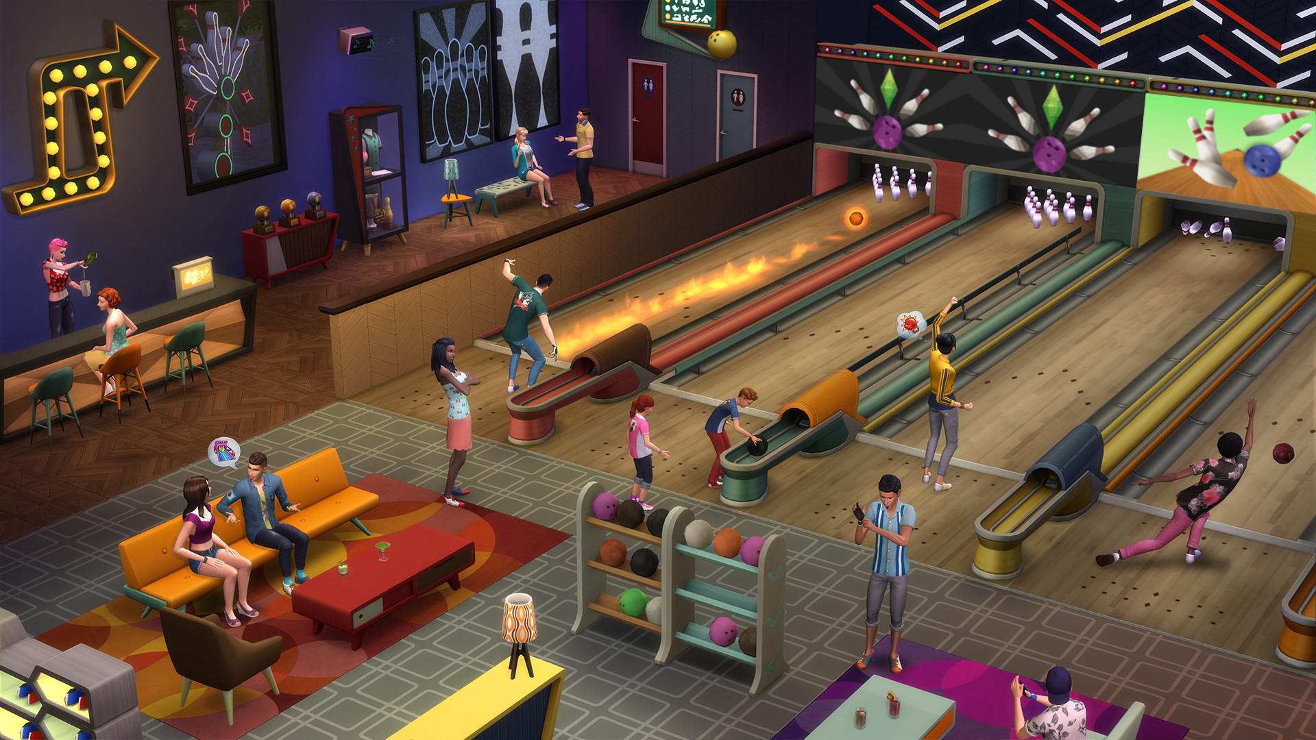The Sims 4: Bowling Night Stuff - screenshot 1