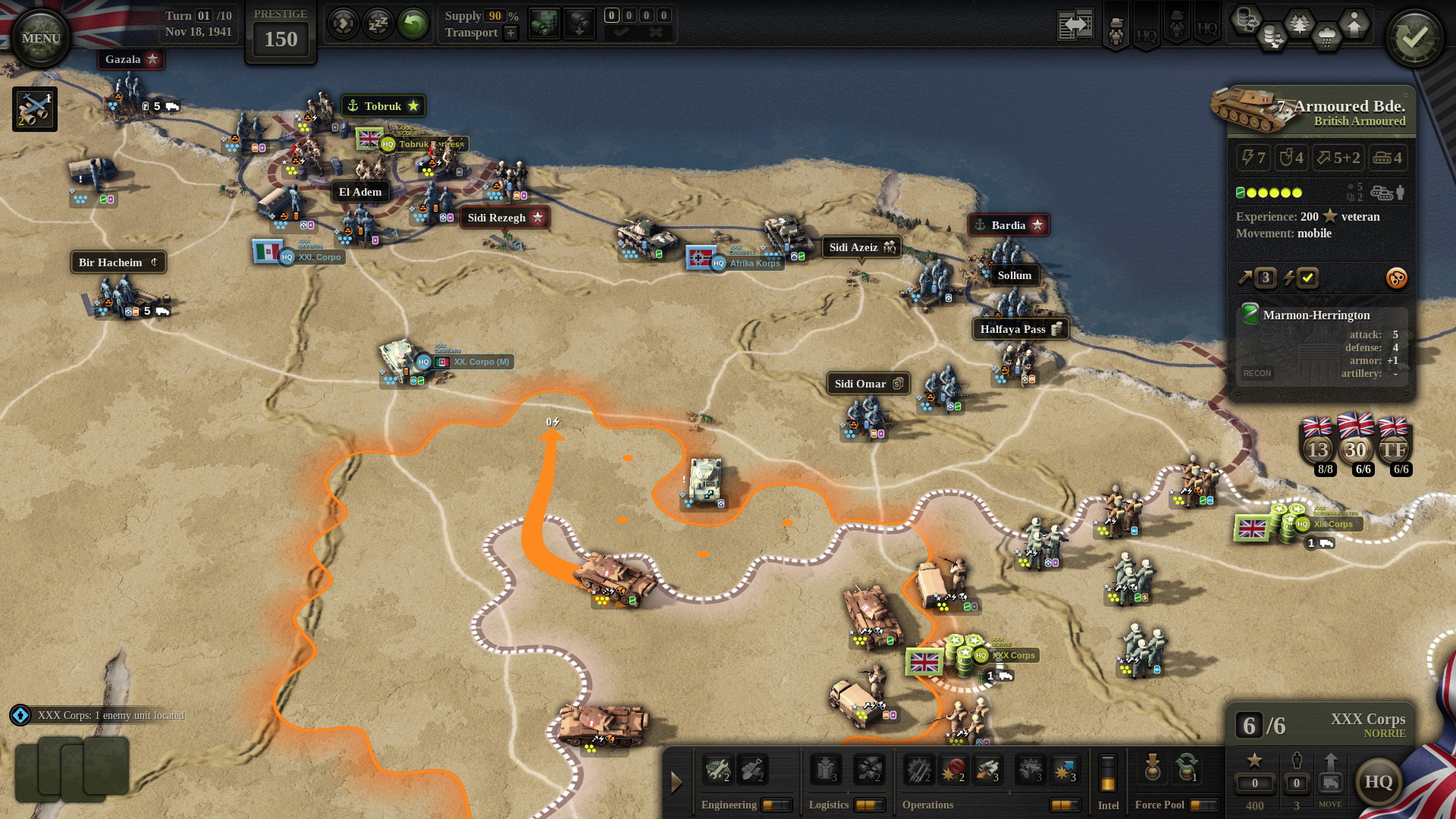 Unity of Command II: Desert Rats - screenshot 2