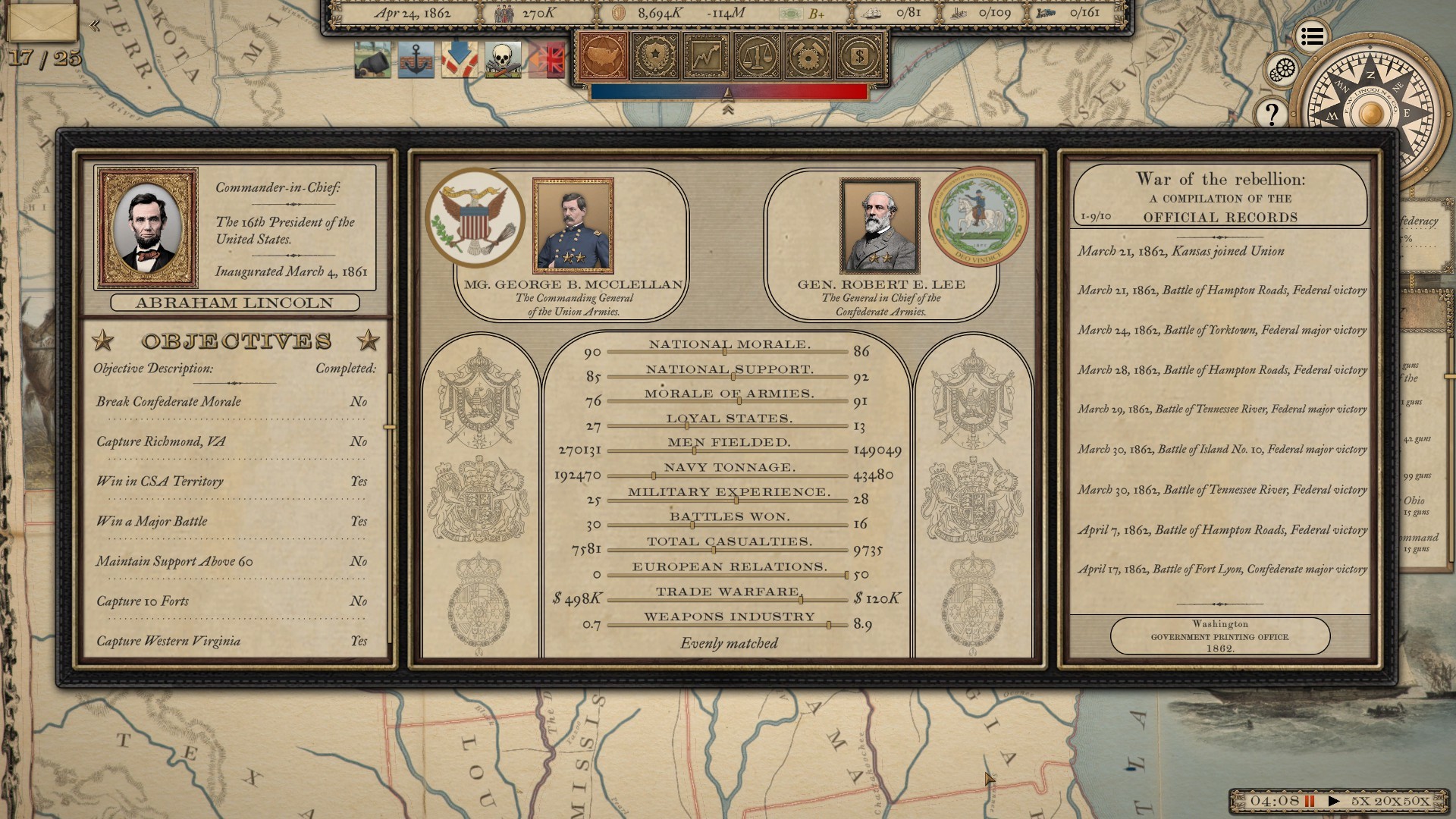 Grand Tactician: The Civil War (1861-1865) - screenshot 7