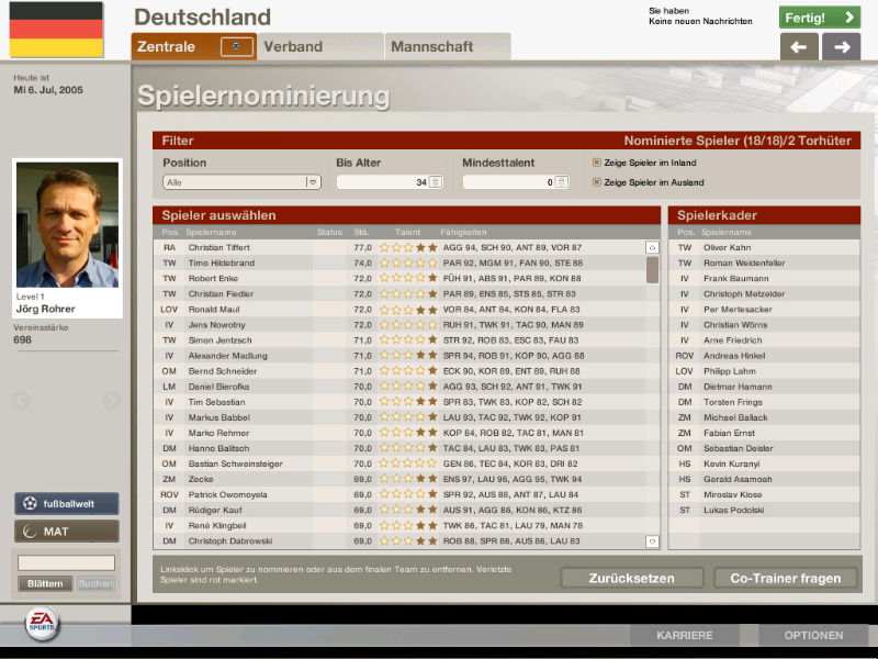 FIFA Manager 06 - screenshot 7