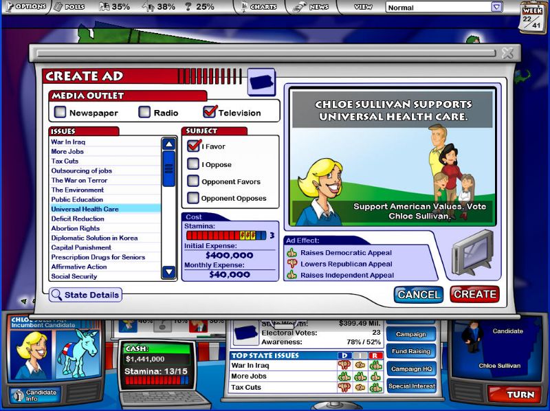 The Political Machine - screenshot 5